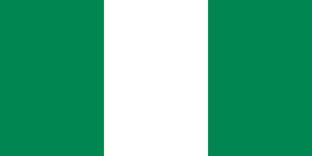 Final design of the Nigerian Flag with the showing the Nigeria Flag Meaning of Peace, Unity and Prosperity.
